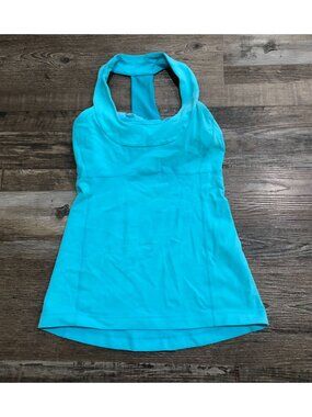 Lululemon Scoop Me Up Tank II Athletic Blue Size 4 Work Out Yoga Running